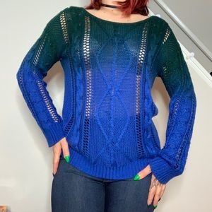 Ombre knit sweater